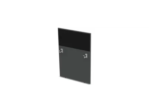 baliepaneel bureau aanbouw rechts MS-donkergrijs BN8033-zwart 800mm