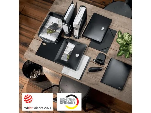 Ordner Leitz 1019 180° Recycle A4 50mm karton zwart