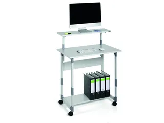Verrijdbaar Computermeubel Trolley 80 VH Grijs - 3