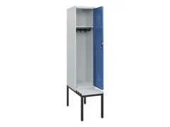 locker met bank,HxBxD 1950x400x815mm,1vak,vak B 400mm,cilinderslot