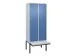 locker voor scheiding van kleding,HxBxD 2120x800x815mm,2vak