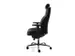 Chaise de bureau 24 heures Assise cuir/tissu Noir