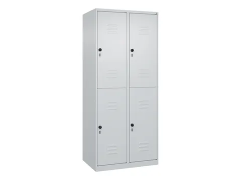 dubbeldekse locker,HxBxD 1850x800x500mm,2x2vak.,vak B 400mm