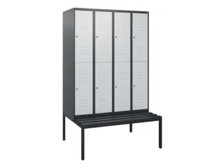 Dubbeldekse dekenkist,HxBxD 1950x1200x815mm,4x2vak.,vak B 300mm - 1