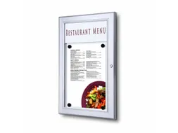 Outdoor Menubord Met Logopaneel 1xA4 Staand