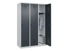 locker,HxBxD 1850x1200x500mm,3vak,vak B 400mm,draaigrendel