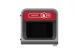 Configure Recyclingstation Plastic EN 87 Liter Antraciet Rood