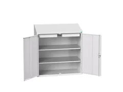 lessenaarkast 1130x1050x550mm 2 legborden 2 laden RAL7035