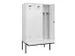 locker met bank,voor scheiding van kleding,HxBxD 2120x1200x815mm,3vak