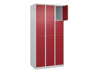 lockerkast,HxBxD 1850x900x500mm,3x4vakken,vak B 300mm,cil.-slot - 1