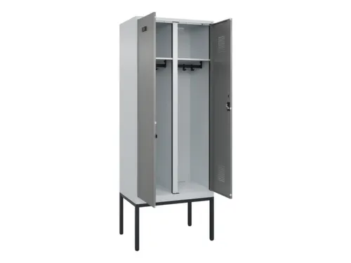 locker voor scheiding van kleding,HxBxD 2120x800x500mm,2vak