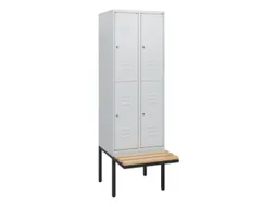 Dubbeldekse dekenkist,HxBxD 1950x600x815mm,2x2vak.,vak B 300mm