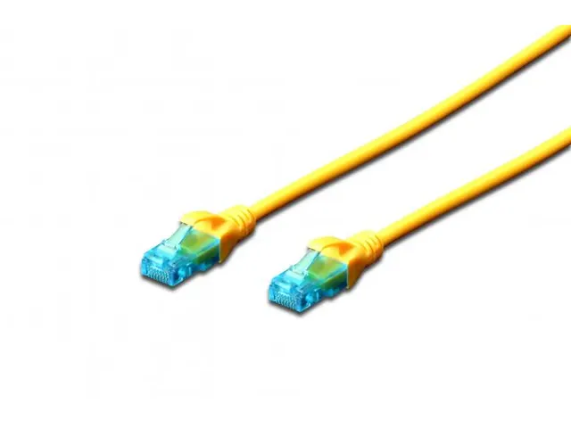 CAT 5e U-UTP patchkabel PVC AWG 26/7 Lengte 2m Geel