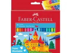 Viltstift Faber-Castell 36 stuks karton etui assorti