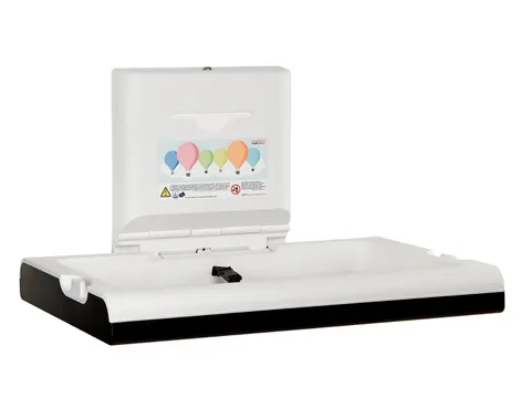 Babyverschoontafel horizontaal RVS Zwart CP0016HCSB