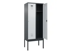 locker,HxBxD 2120x800x500mm,2vak,vak B 400mm,cil.-slot,voetonderstel