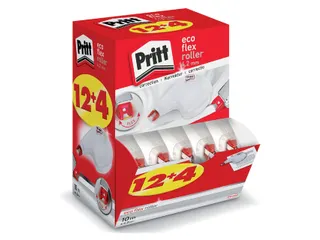 Correctieroller Pritt Eco Flex 4.2mmx10m Valuepack 12+4 gratis - 1