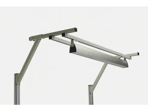 draagarm v. lamp,v. montagetafel,B 1500mm,staal,RAL7035