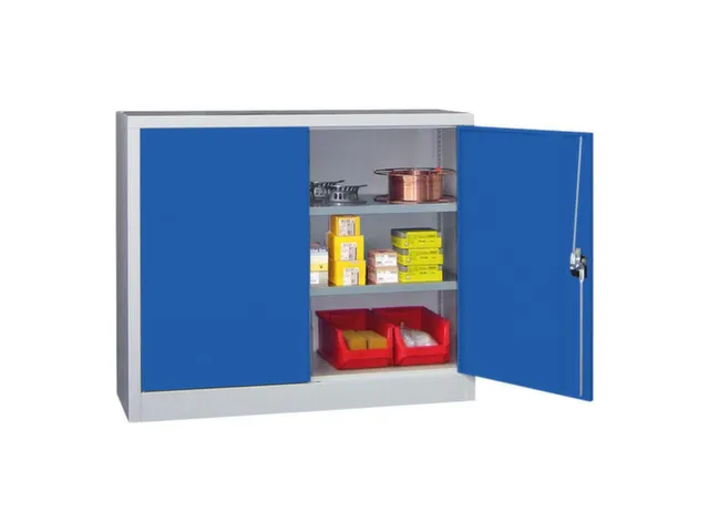 grootvolumekast met openslaande deuren,RAL7035,front RAL5010