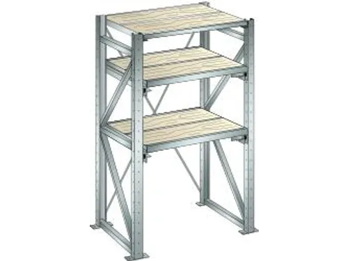 uittrekstelling voor zware lasten,HxBxD 2000x1290x860mm,vaklast 1000kg