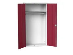 Lockerkast 2000x1050x550mm 1 vak, dubbele vleugeldeur, RAL3004