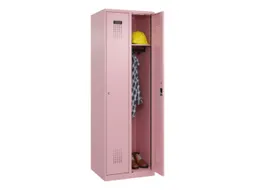 locker,HxBxD 1850x600x500mm,2vak,vak B 300mm,cil.-slot,staand op vloer
