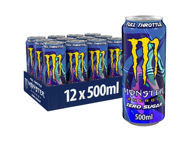 Energiedrank monster full throttle suikervrij 500ml