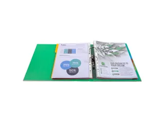 Ordner PP Prem'Touch A4maxi 80mm groen - 1