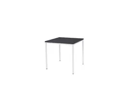 Domino Basic Tafel Vaste Hoogte 80x80 houtprint schaduw wit 4-poots