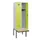 locker met bank,HxBxD 1950x600x815mm,2vak,vak B 300mm,cilinderslot
