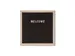 Letterbord Zwart 30x30cm met houten lijst