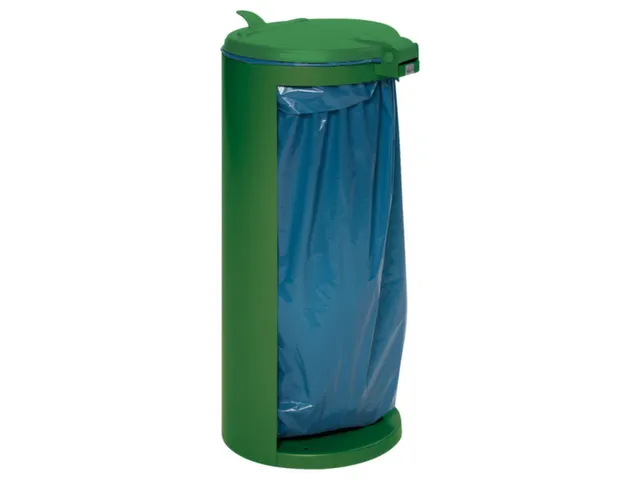 Afvalverzamelaar 120 Liter Hxø 900X450Mm Verzinkt Ral6001