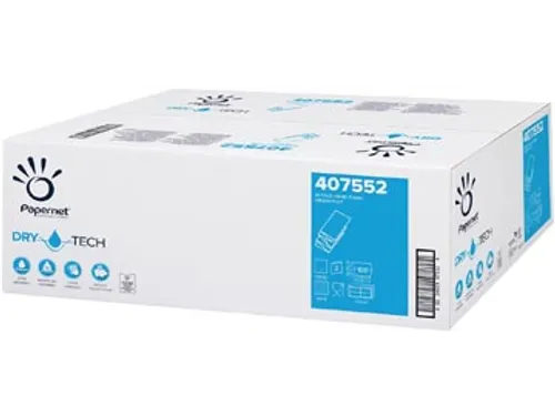 Papieren handdoeken Dry Tech W-vouw 2-laags 100 vellen, pak 20 stuks
