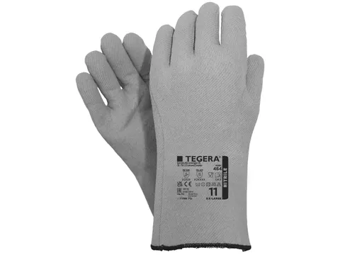 Tegera 484 hittebestendige handschoenen, rood/wit, maat 9, per 6 paar