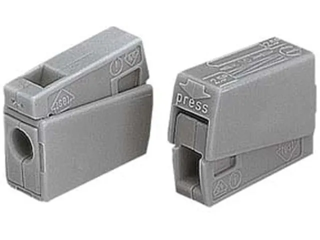 Verlichtingsconnector, 2.5mm, 105°, Grey