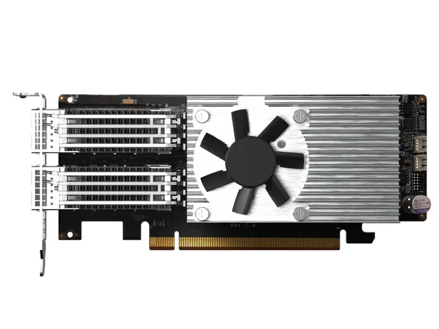 QNAP QXG-100G2SF-E810, Intern, Bedraad, PCI Express, Fiber, 100000 Mbi