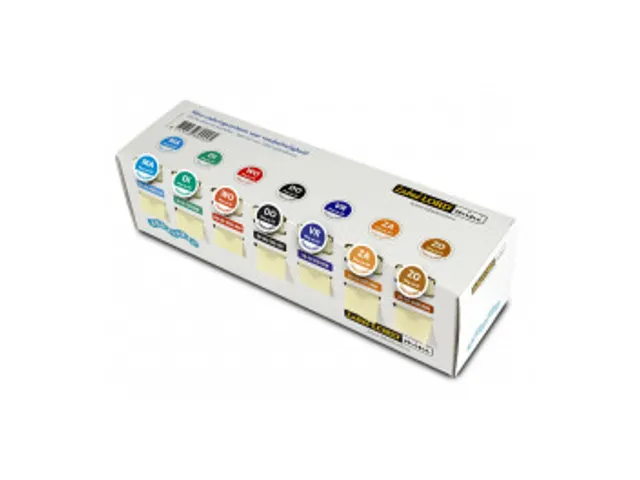 Aqualabel Mini Dispenser met "Weg Op" etiket 7 dagen 19mm 700 stuks