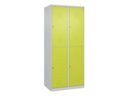 dubbeldekse locker,HxBxD 1850x800x500mm,2x2vak.,vak B 400mm