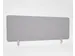 Akoestisch PET-vilt scheidingsscherm bureau lichtgrijs 60x160cm