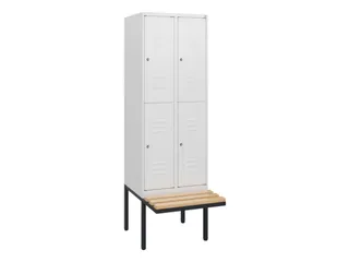 Dubbeldekse dekenkist,HxBxD 1950x600x815mm,2x2vak.,vak B 300mm - 1