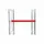 textielsjorband,v. rolcontainer,LxB 940mm x25mm,rood