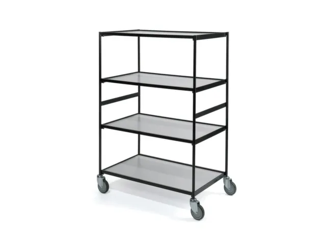 etagewagen,draagverm. 300kg,4etage(s),laadvl. LxB 1200x600mm,houtetage