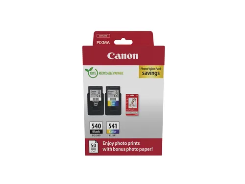 Canon PG-540 & CL-541 Multipack Zwart + Kleur Inktcartridges