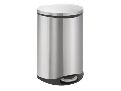 Pedaalemmer met Afvalscheiding Mat RVS 44 Liter