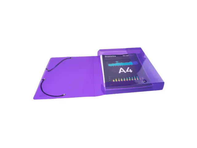 Exabox Archiefdoos A4 40mm Assorti Polypropyleen Crystal Colours