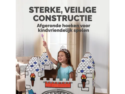 Kartonnen Kasteel XL Bankers Box Play inkleurbaar