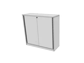 schuifdeurkast,HxBxD 1155x1200x445mm,Bl-wit - 1