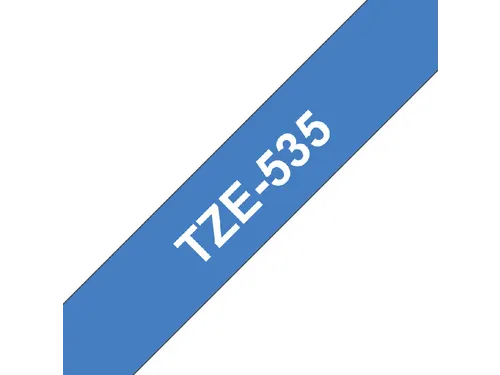 Labeltape Brother P-touch TZe-535 standaard 12mm wit op blauw