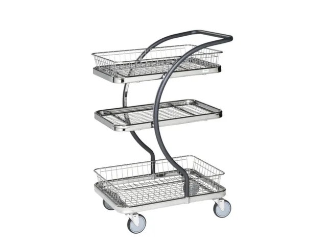 etagewagen,draagverm. 120kg,3etage(s),laadvl. LxB 595x360mm,staaletage