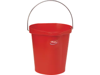 Hygiene 5686-4 emmer 12 liter rood, maatverdeling en schenktuit - 1